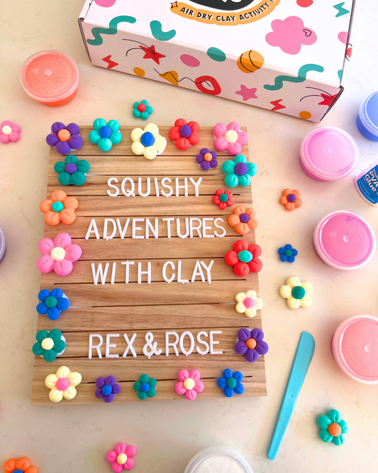 Make Your Own Air Dry Clay Letter Board Kit