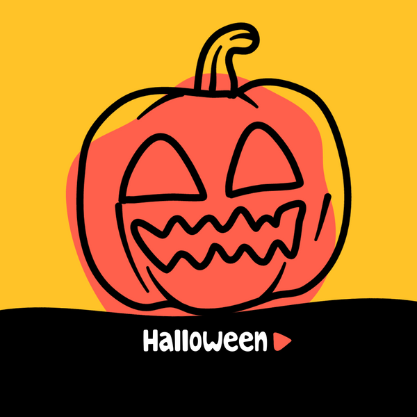 Halloween pumpkin activity mat