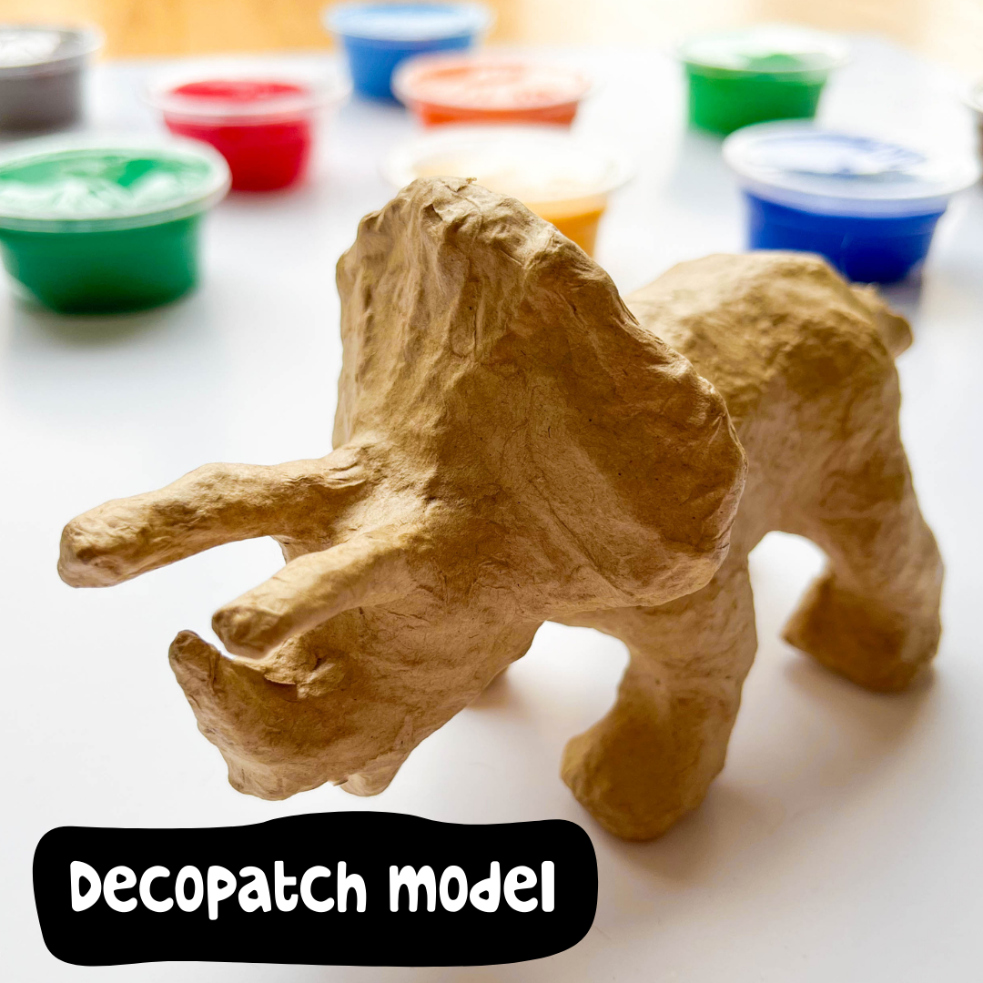 Decopatch Dinosaur to decorate with air dry clay