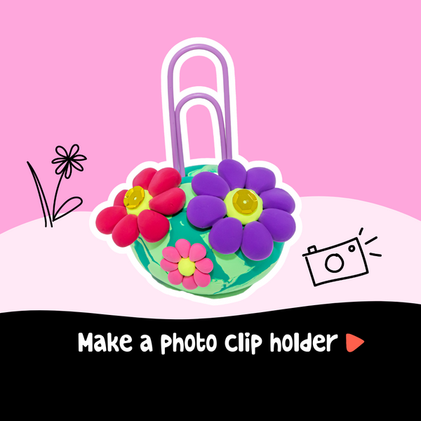 Gemstone photo clip holder