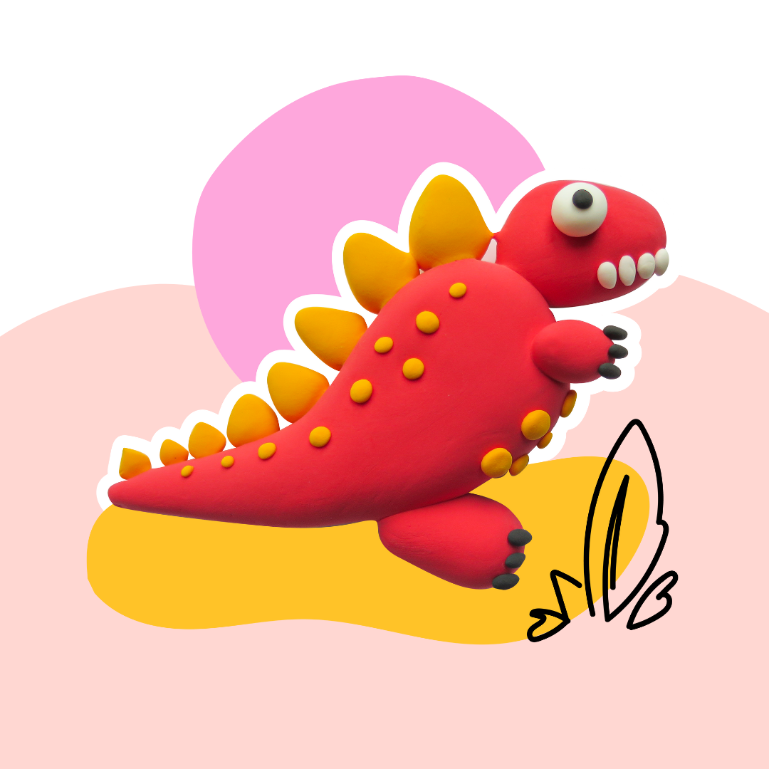 Dinosaur Air Dry Clay Modelling Kit