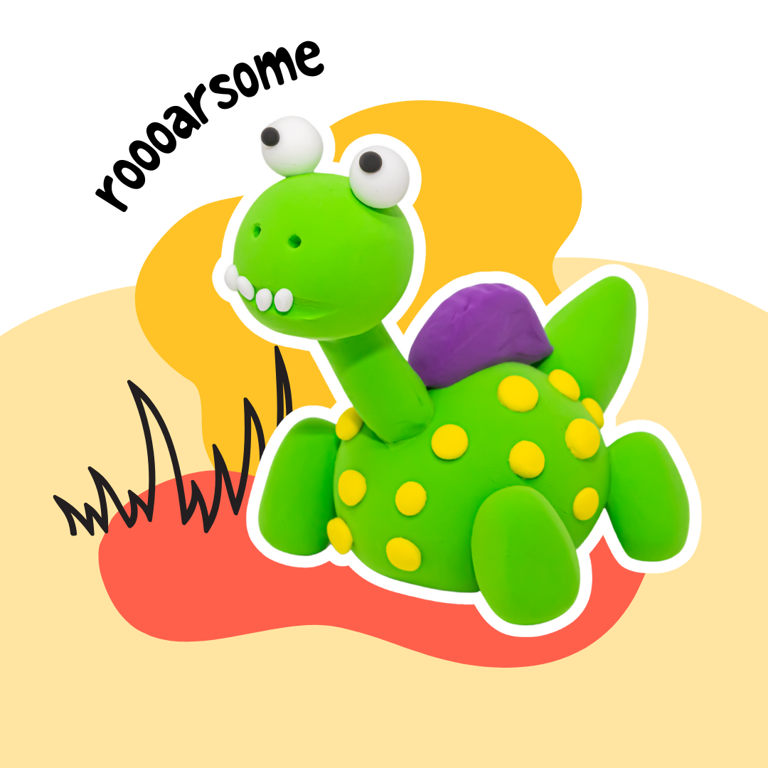 Dinosaur Air Dry Clay Modelling Kit
