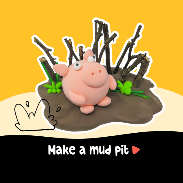 Mud and twigs pit