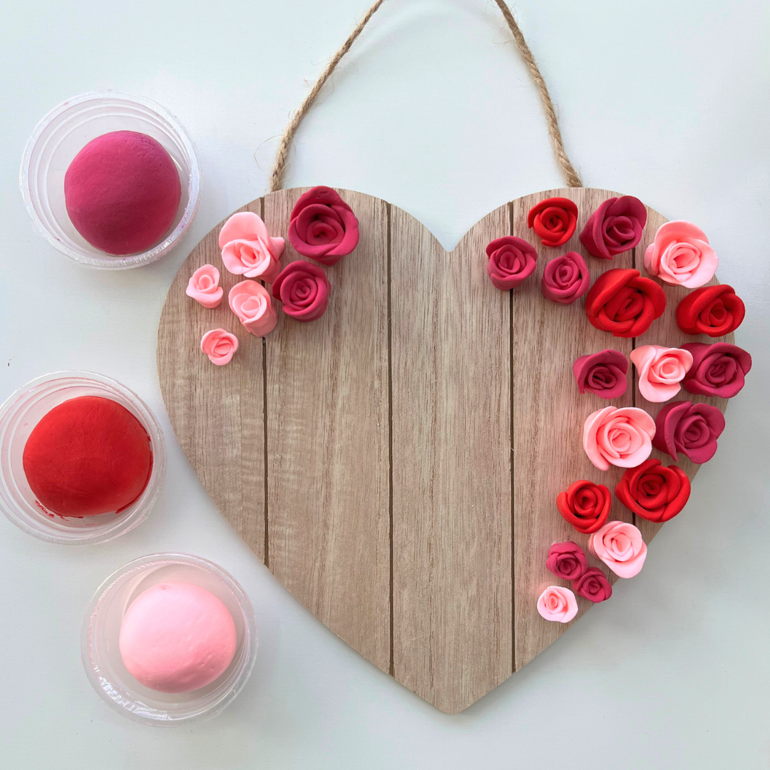 Wooden Rose Heart Kit