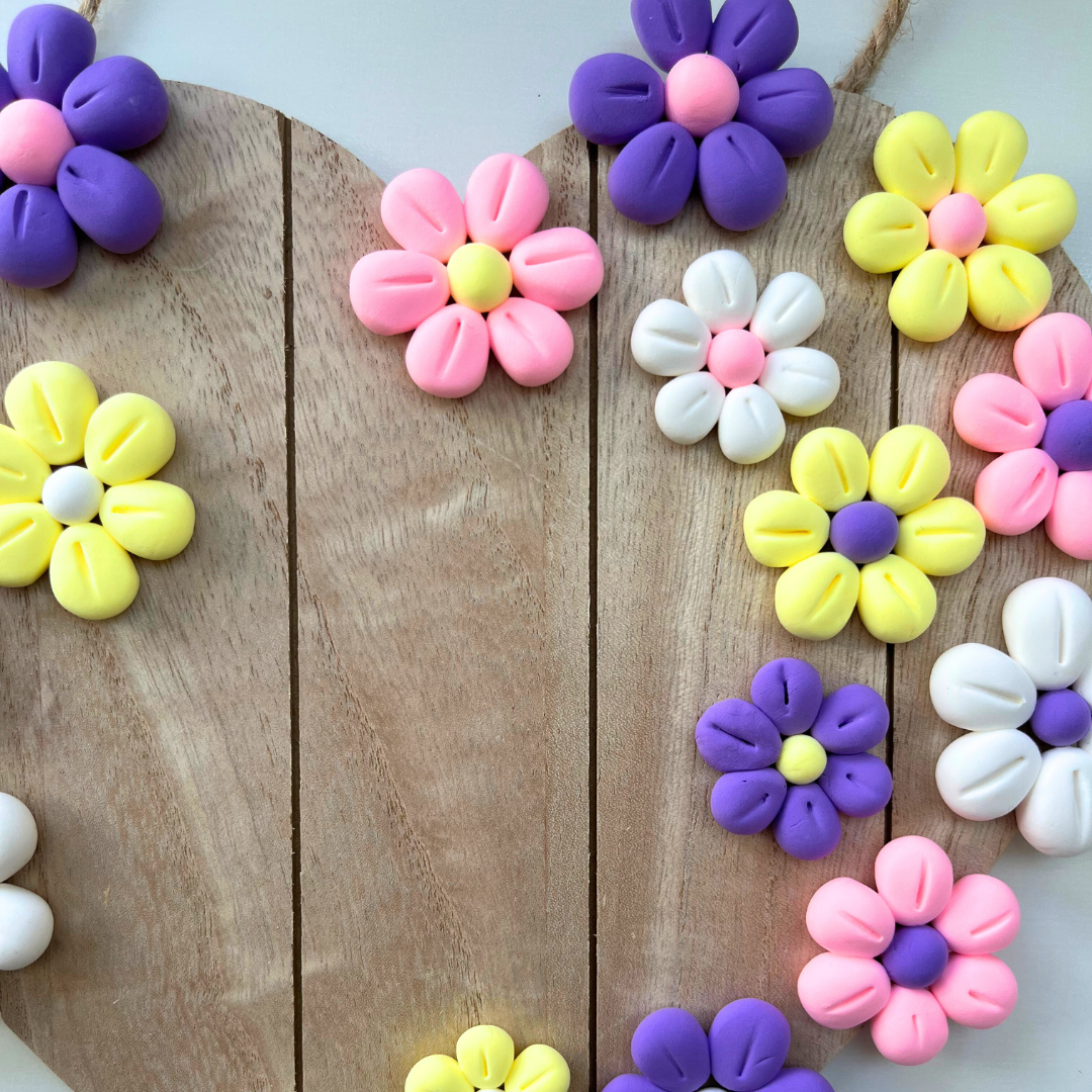 Handmade, Clay Flower Heart