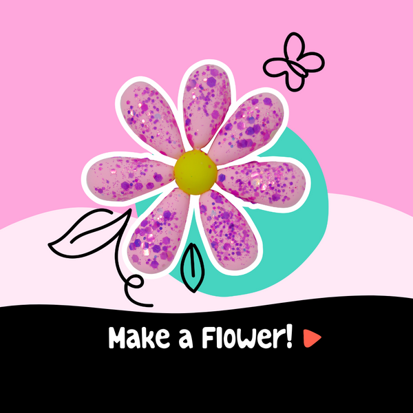 Glitter flower