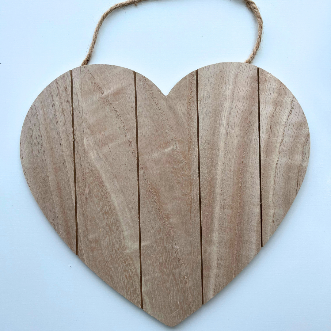 Make Wooden Flower Heart