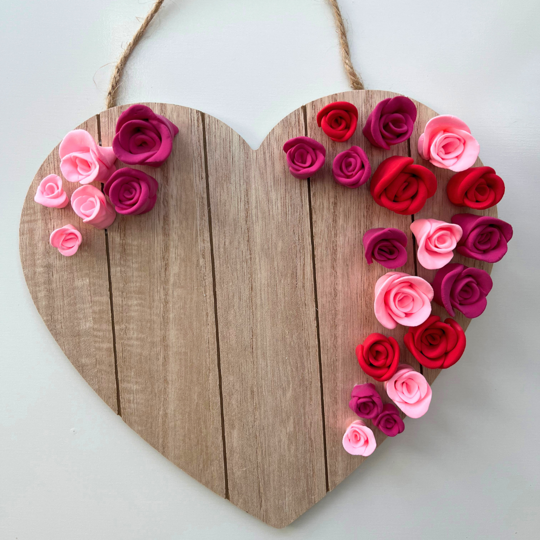 Wooden Rose Heart Kit