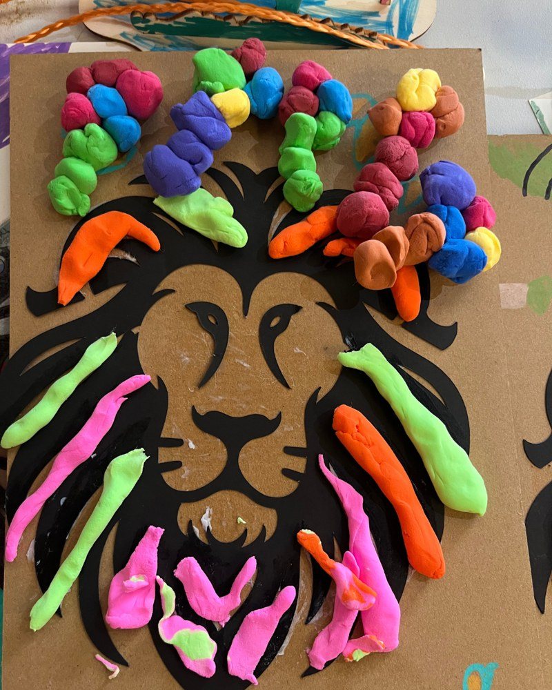 Clay lion